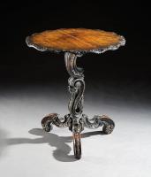 A 19th century oak grotto table