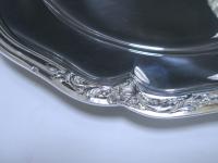 A pair of Antique Silver French Second Course Plates