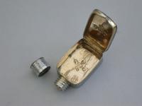 George III Small Silver Snuff Bottle Vinaigrette