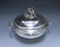 A pair of Antique Silver French Vegetable Dishes
