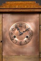 Arts and Crafts Oak Cased Mantel Clock