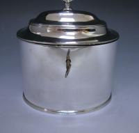 Silver Tea Caddy Comyns 1928