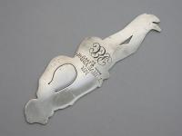 Edwardian Novelty Silver Figural Bookmark Charles Dickens 'Mr Turveydrop'
