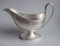 An extremely fine George III Sauceboat, of good size, made in London in 1793 by Henry Chawner