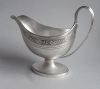 An extremely fine George III Sauceboat, of good size, made in London in 1793 by Henry Chawner