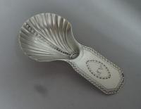 A rare George III Caddy Spoon made in London in 1789 by William Brockwell