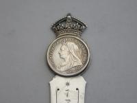 Large Victorian Antique Silver Diamond Jubilee Commemorative Bookmark