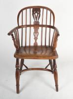 Yew Wood Windsor Chair, Circa 1800