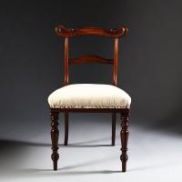 A Set of Unusual Swan Back Side Chairs