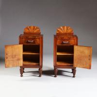 A Pair of Art Deco Bedside Cabinets