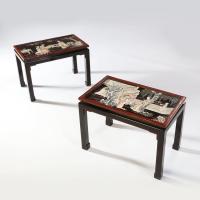 A Fine Pair of Coromandel Lacquer Occasional Tables