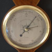 Joseph Somalvico - London. 18th Century mahogany Wheel Barometer