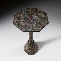 An Unusual Faux Oyster Shell Table
