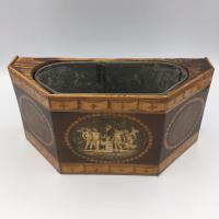 18th century harewood and yew wood planter