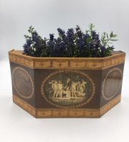 18th century harewood and yew wood planter