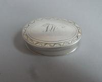 A fine George III Patch Box made in Birmingham in 1801 by Joseph Taylor