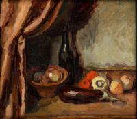 Still life with black bottle and an aubergine, 1926, Duncan Grant (1885-1978)