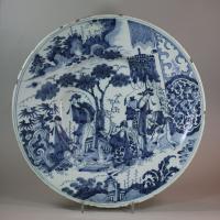 Dutch delft blue and white charger