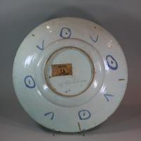 Dutch delft blue and white charger