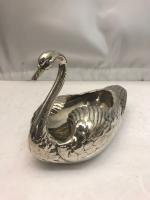 Antique Silver Swan Dish