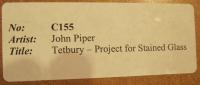 John Piper CH (1903-1992), Tetbury, 1957