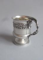 A very fine & unusual George IV Mug made in London in 1821 by Emes & Barnard