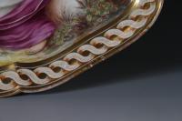 A Coalport Porcelain Tray decorated in the london workshop of Thomas Baxter
