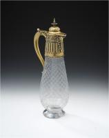 The Royal Silversmith, Robert Garrard. An extremely fine and very unusual silver gilt mounted Wine Jug made in London in 1877 by Robert Garrard