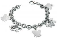 A Sterling Silver Bracelet With Charms