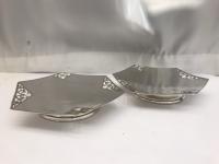 Antique Silver pair of dishes