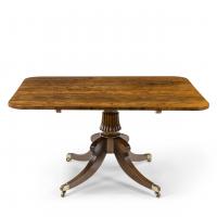 A Regency rectangular rosewood tilt-top table attributed to Gillows