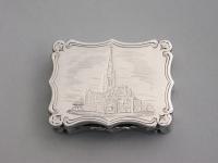 Victorian Silver Vinaigrette Norwich Cathedral