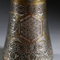 A 19th Century Ottoman Metal Trumpet Vase