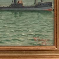 An Oil on Canvas Seascape by T G Thurgood
