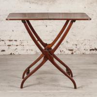 Victorian mahogany folding coach table