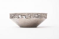 Torch Cut and Hammered Metal Bowl by Marcello Fantoni