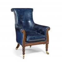 Regency Mahogany Library Chair by Gillows