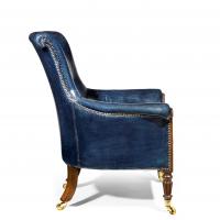 Regency Mahogany Library Chair by Gillows