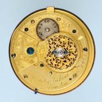 Diamond Set Gold and Enamel Chatelaine Watch