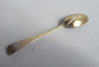 A Set of Six George II Silver Gilt Rat Tail Hanoverian Teaspoons Made in London circa 1755 by George Smith II