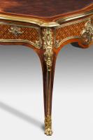 Kingwood and Marquetry Bureau Plat in the French Taste