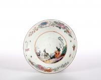A Dutch-Decorated 'Fine Line' Chinese Bowl