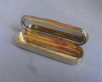 An Exceptional William IV Silver Gilt Toothpick Case Made in London in 1832 by Benoni Stephens