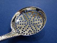 George III Silver 'Old English Bead' Pattern Spice Sifter Ladle