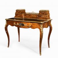 Victorian kingwood and boxwood ladies writing table