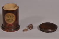 S/3705 Antique Treen 19th Century Apothecary's Bottle Case
