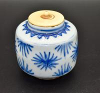 Tianqi Period Blue and White Tea Caddy