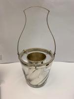 Silver Plate and Glass Ice Bucket, circa 1900