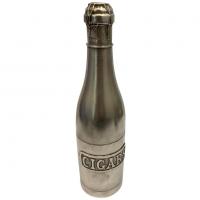 Silver Plate ‘Cigars’ Wine Bottle
