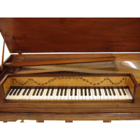 Garcka Antique Square Piano with Mahogany Inlaid Case